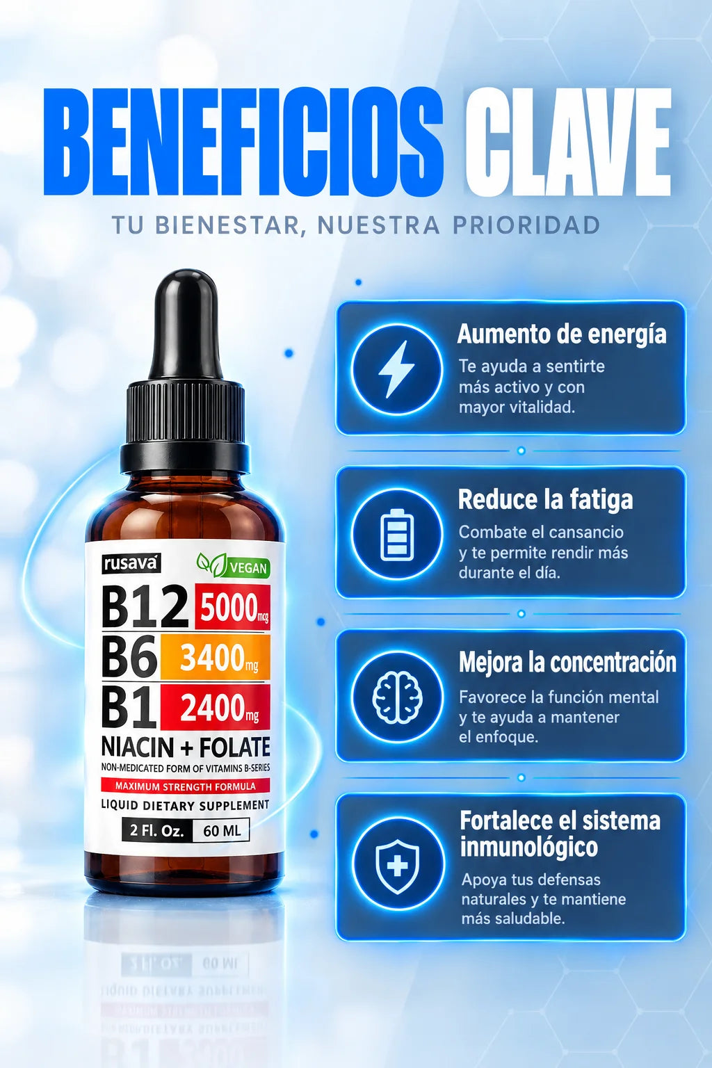 Mantén tu energía sin café